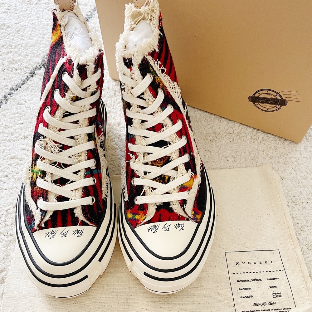 NIB XVessel G.O.P. Highs Red Horizon Shoes - US 8/EU 38 - Hypebeast - Streetwear